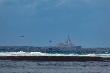 Cuatro países participan en ejercicios de desembarco frente a Las Canteras (Foto Antonio Rico)